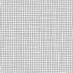 Irregular grid black over white
