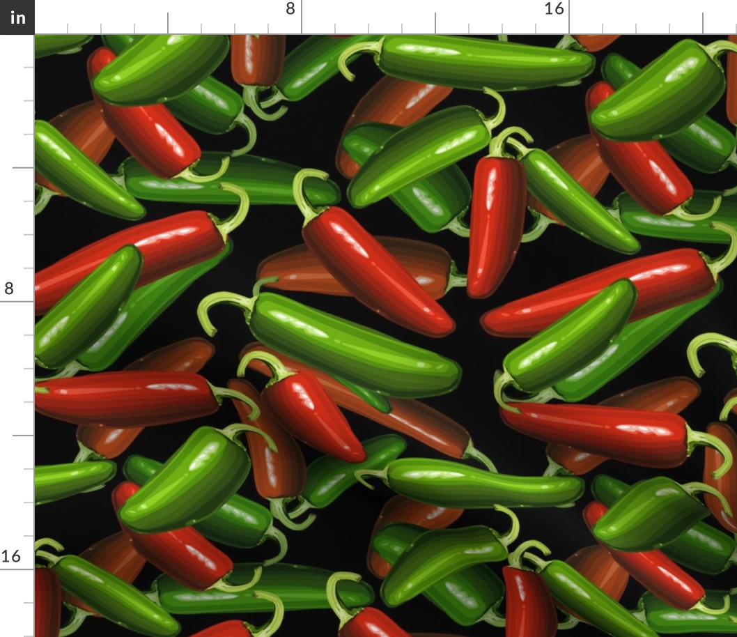 Chili Peppers Fabric