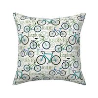 Bicycle Journey Blue and White small