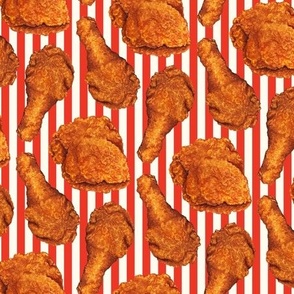 Fried Chicken - Red & White Stripes