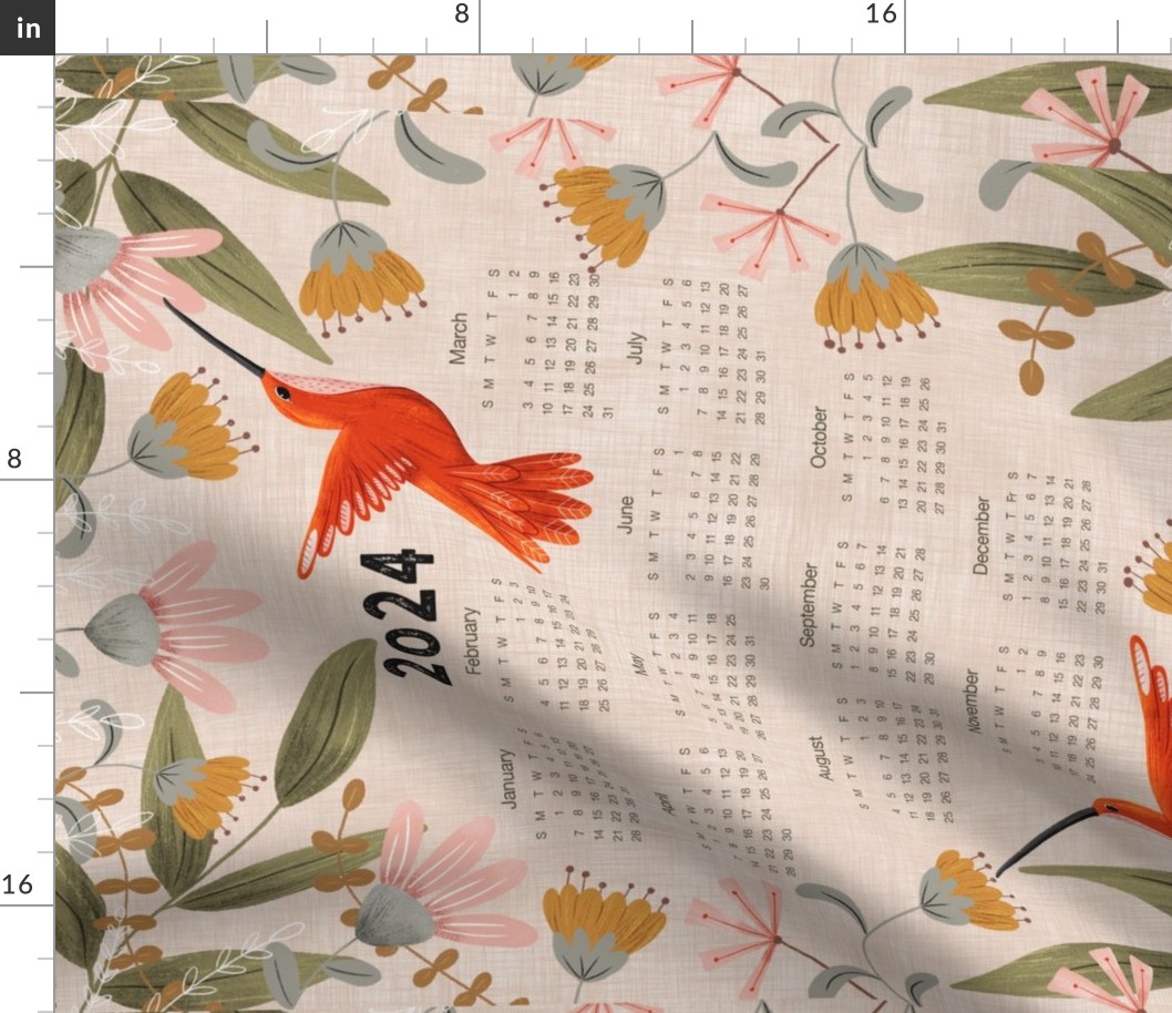 2024 Present Lightness Hummingbird Calendar