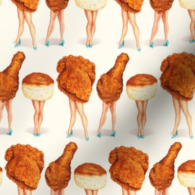 Fried Chicken Pin-Ups