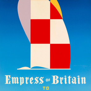 85-17 Empress of Britain to Europe Travel Poster