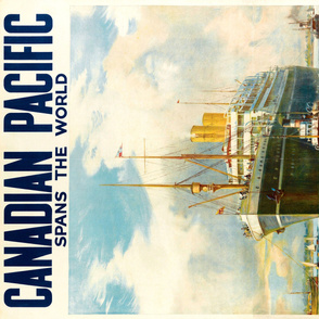 85-20 Canadian Pacific Ocean Liner Travel Poster