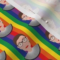 RBG - Ruth Bader Ginsburg - Bust - Rainbow Pride