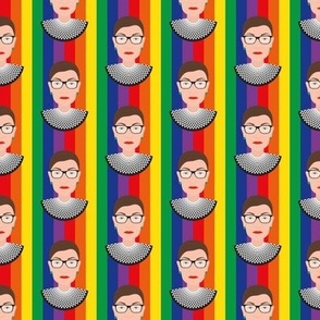 RBG - Ruth Bader Ginsburg - Bust - Rainbow Pride