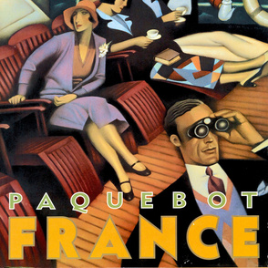 86-6 French Line Travel Poster