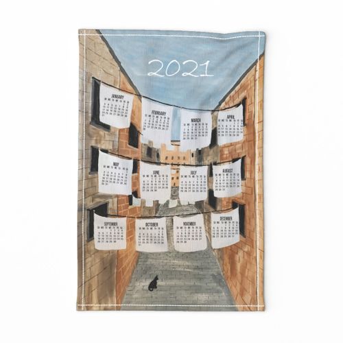 2021 tea towel calendar