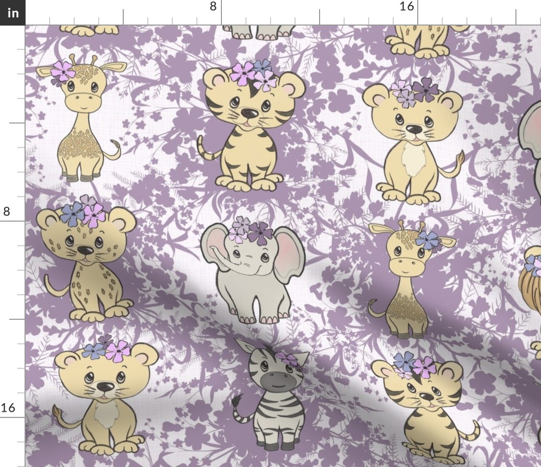 Safari Animalsfor the Little Princess in Amethyst