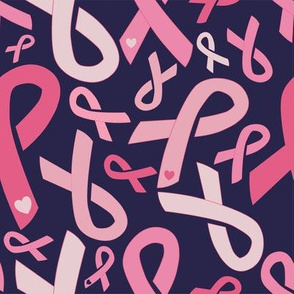Pink Ribbon f.ck cancer 