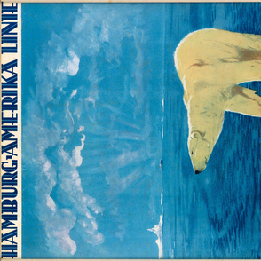 86-23 Hamburg America Line Polar Voyage Travel Poster - Summer 1927