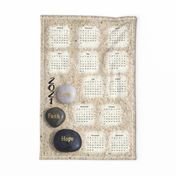 2021 tea towel calendar faith love hope