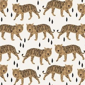 SMALL Tigers - Off-white/Lion Brown by Andrea Lauren