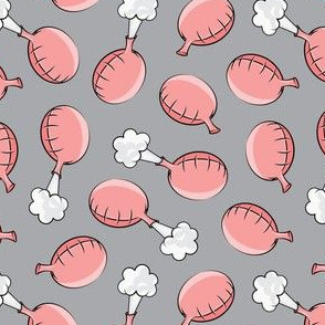 wind cushions -  flatulence humor - gag gift - pink on grey - LAD20