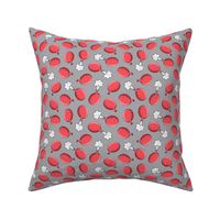 wind cushions -  flatulence humor - gag gift - red on grey - LAD20