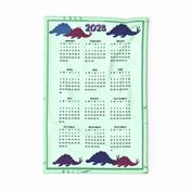 Stegosaurus Mint Green 2023 Calendar