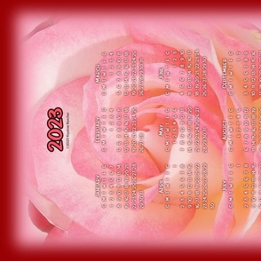 Cherry Pink Rose 2023 Calendar