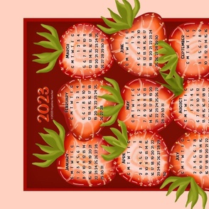 Glazed Strawberries 2023 Calendar