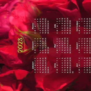 Red Roses Painting  2023 Calendar