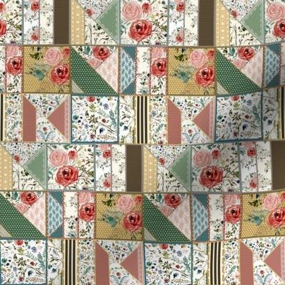 4" Meadows Patchwork Print