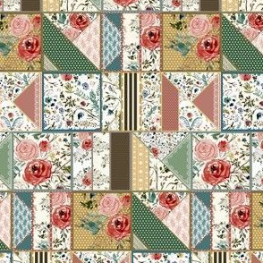 4" Meadows Patchwork Print