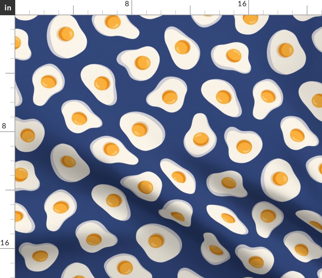 Fried Eggs - Navy