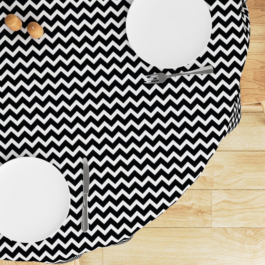 Black and White Chevron