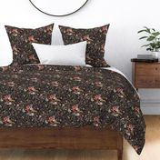 Autumn Fable Floral (charcoal) MED 