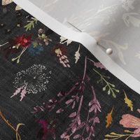 Autumn Fable Floral (charcoal) MED 