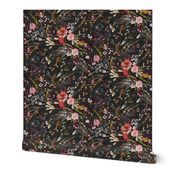 Autumn Fable Floral (charcoal) MED 