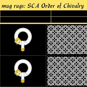 mug rugs: SCA Order of Chivalry