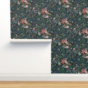 Autumn Fable Floral (teal) MED