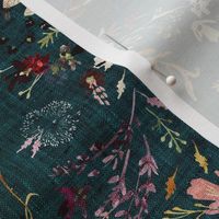 Autumn Fable Floral (teal) MED