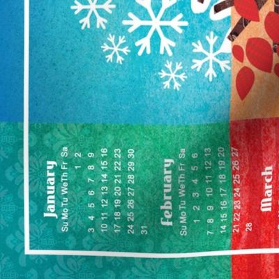 Seasons Celebration 2021 Tea Towel Calendar