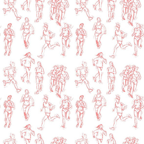 Female-Runners-Pink on White