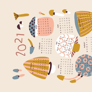 Mushroom Calendar 2021 german