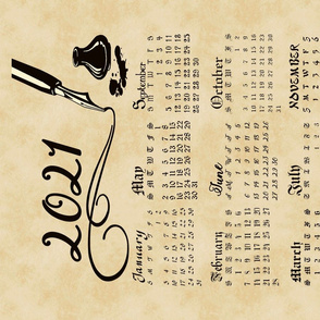 Caligraphy Calendar 2021