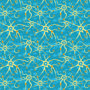 neural network blue and yellow | small