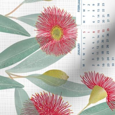 Let's Bloom in 2023 Calendar linen