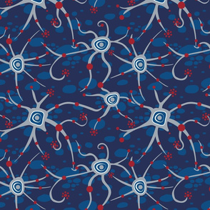 neural network dark blue | medium