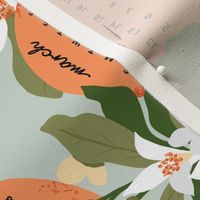 Orange Blossom Tea Towel Calendar 2023