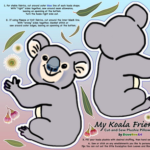 My Koala Friend Plushie - Cut & Sew Project 