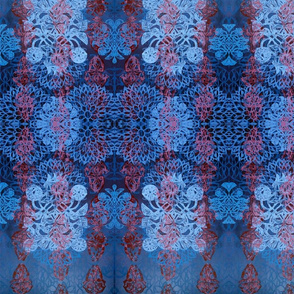 Red and Blue Ornate Dance