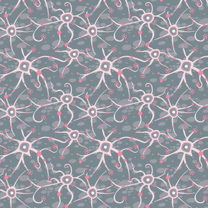 neural network gray and pink | small