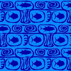 Trevally and Tuna in Tangles in blues