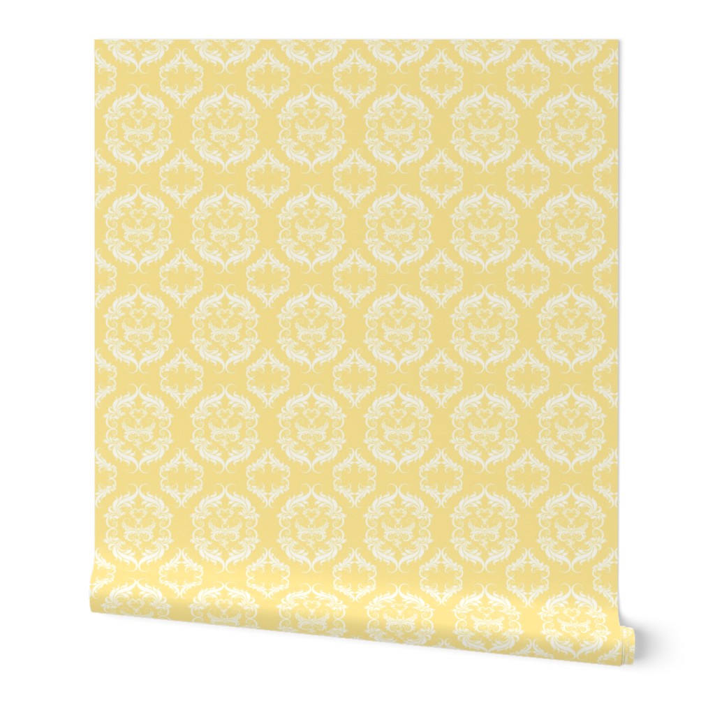 Mellow Yellow Damask