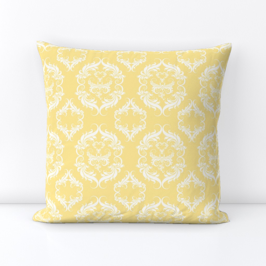 Mellow Yellow Damask