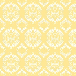 Mellow Yellow Damask