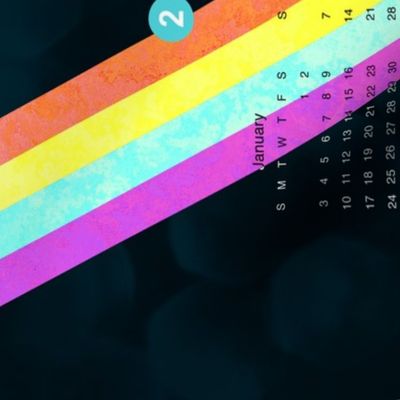 Teatowel Calendar - Rainbow Refraction