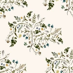 6" Meadow Branches Ivory